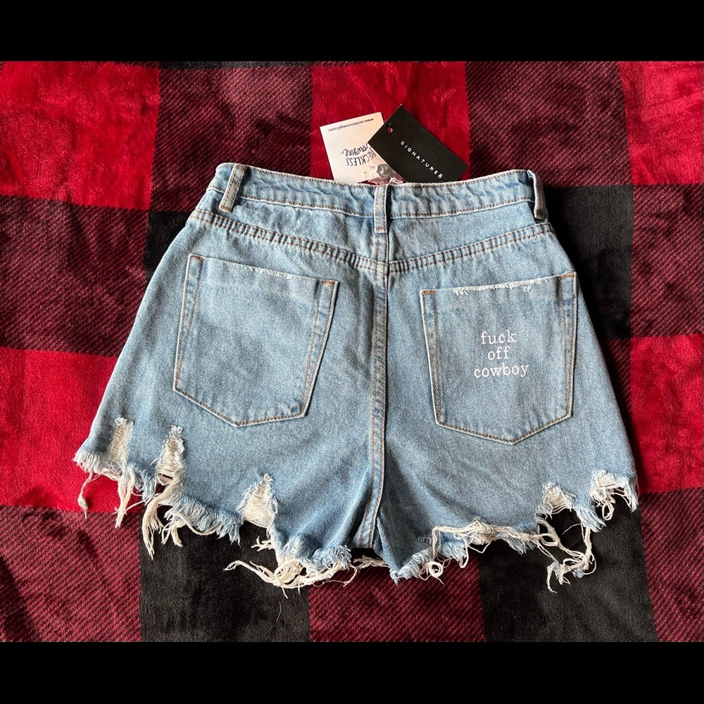 NWT “Fuck Off Cowboy” Shorts